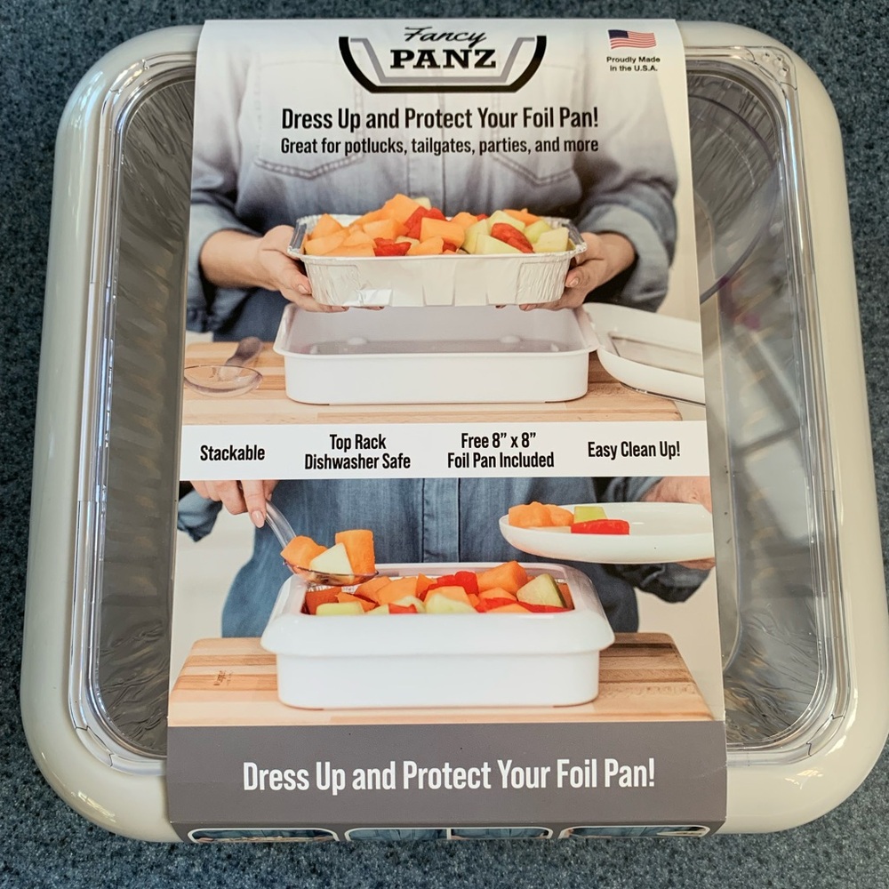 NWT Fancy Panz 8x8 white